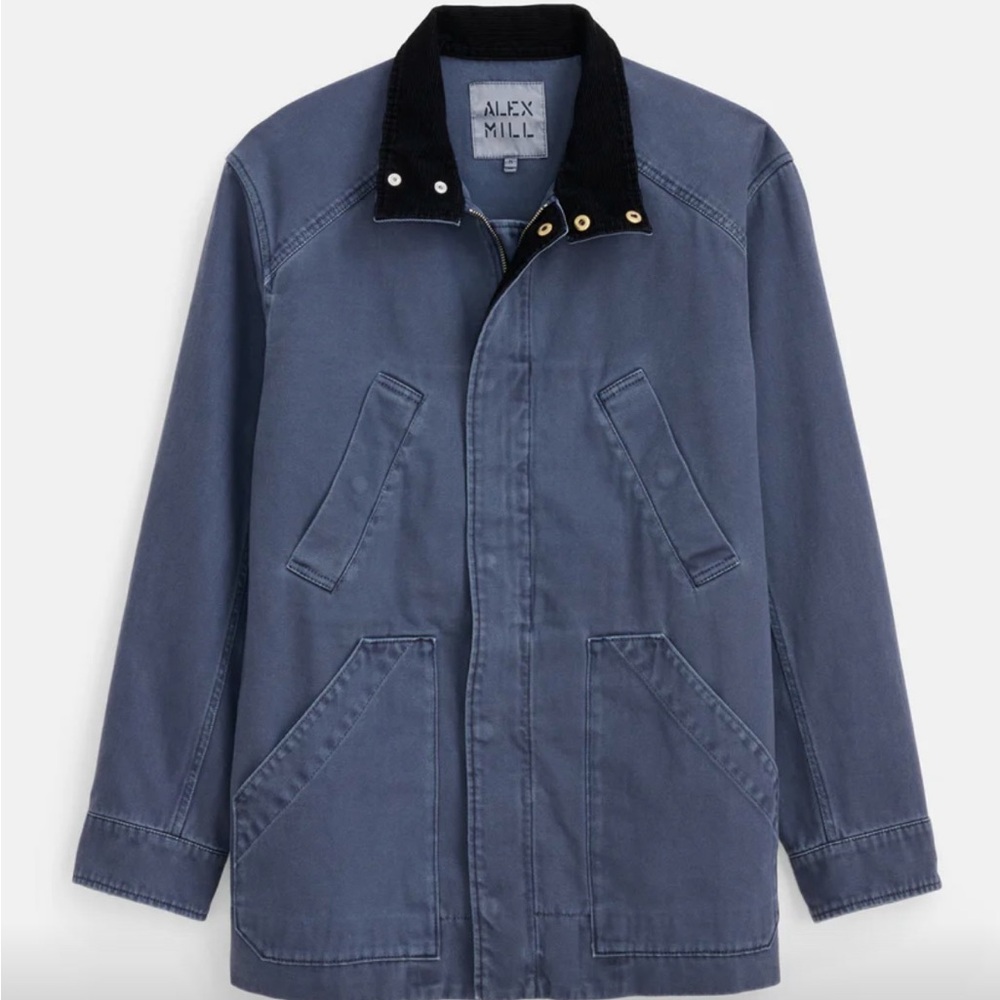 NWT Alex Mill Aaron Utility Jacket in Recycled Denim